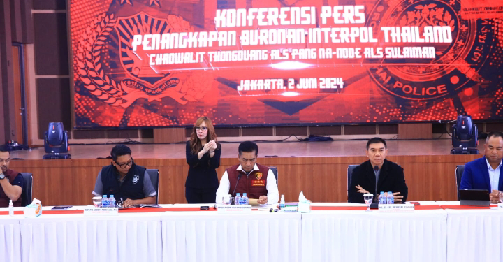 Polri Tangkap Buronan Thailand Paling Dicari