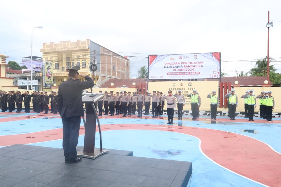 Wakapolres Sidrap Pimpin Upacara Peringatan Hari Lahir Pancasila 2024