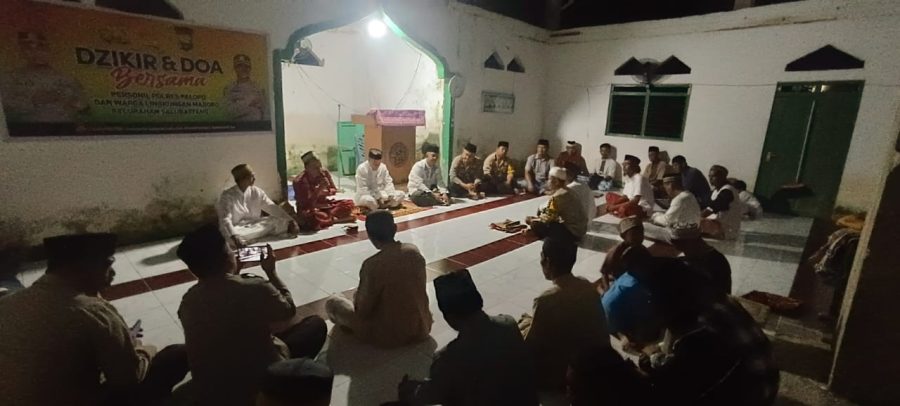 Polres Palopo melaksanakan Zikir dan Doa bersama masyarakat Marobo