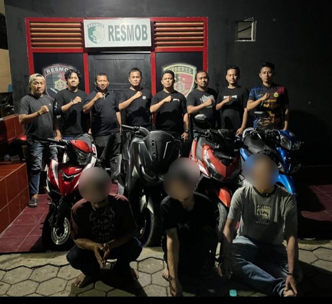 *Tim Resmob Satreskrim Polres Soppeng Berhasil Meringkus 3 Orang pelaku Curanmor*