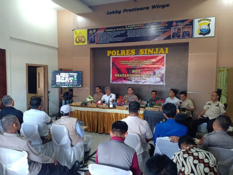 Sambut Hari Bhayangkara Ke-78, Kapolres Sinjai Gelar Diskusi Interaktif Masalah Pertanian dan Perikanan
