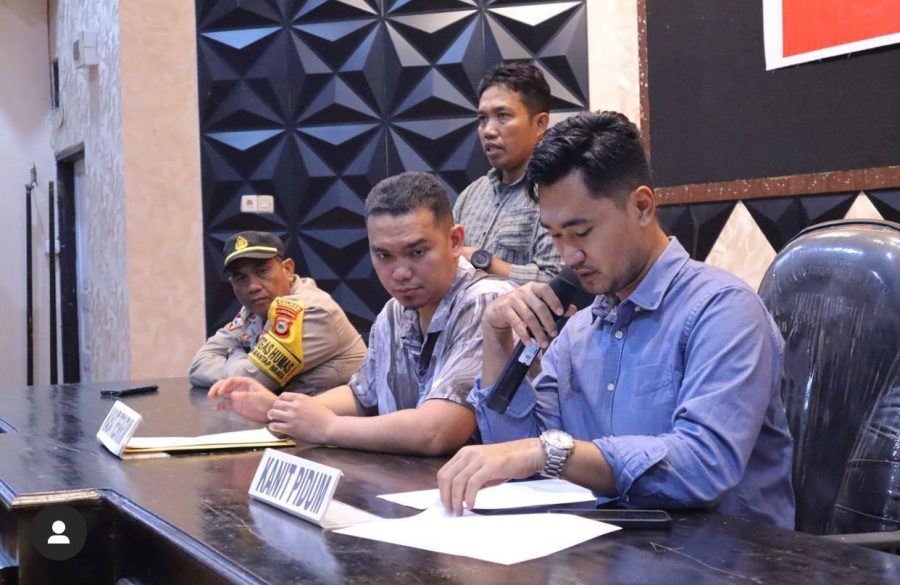 Polres Pinrang Gelar Konferensi Pers Kasus Penghinaan atau Pencemaran Nama Baik