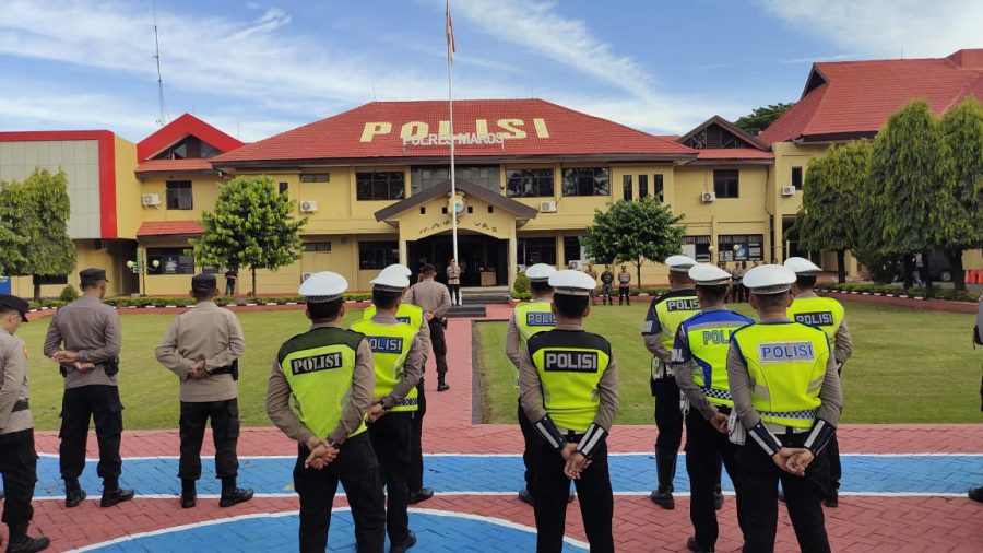 Pastikan Malam Takbiran Aman, Polres Maros Gelar Apel Kesiapan