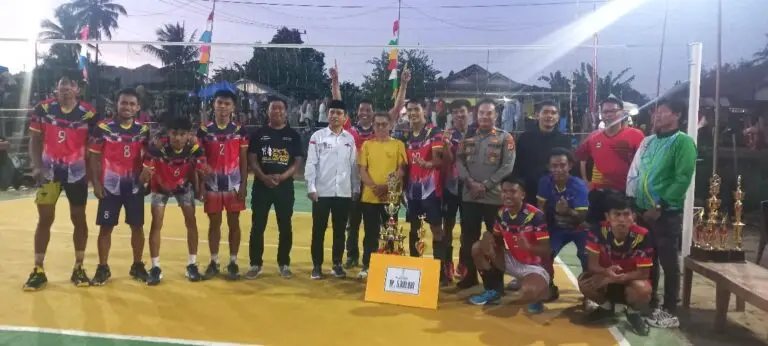 Hadiri Laga Final Turnamen Volly Ball Sarassang Cup Desa Botto Mallanga, Kapolsek Maiwa Apresiasi Suasana Kamtibmas Selama Turnamen