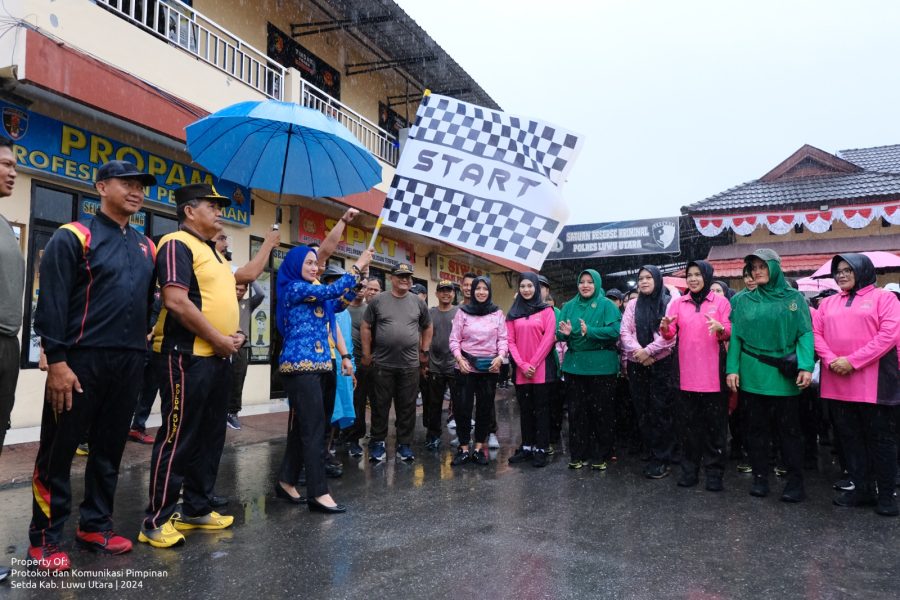 *Jalan Santai dan Olahraga Bersama TNI-POLRI Meriahkan Hari Bhayangkara ke-78 di Luwu Utara*