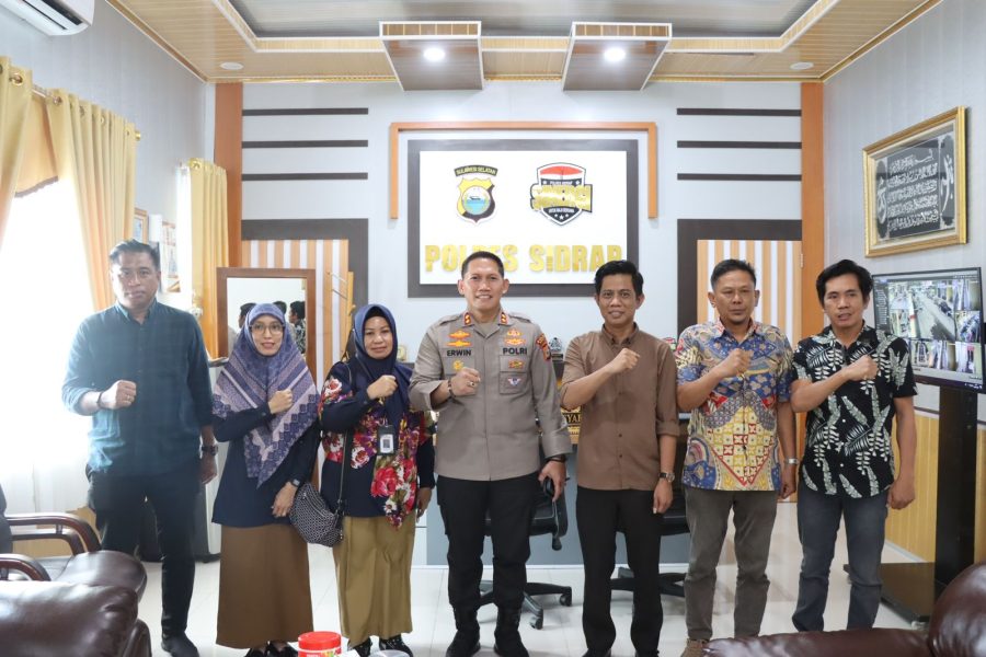 Kapolres Sidrap Terima Kunjungan dari Ketua KPU, Ini Tujuannya