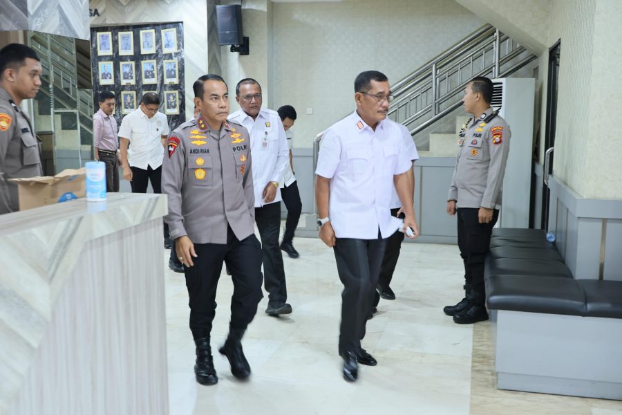 Kapolda Sulsel Menerima Audiensi dan Silaturahmi Kepala Kantor Wilayah Kementerian Hukum dan Ham Sulawesi Selatan