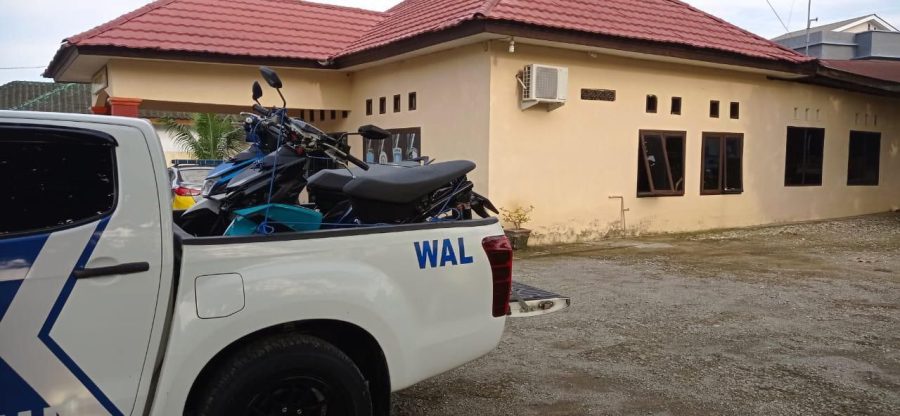 Resahkan Pengguna Jalan, Polantas Bone Kandangkan 2 Motor Pelaku freestyle