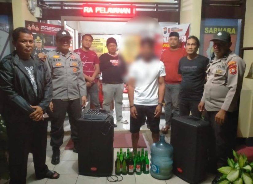 Merespon Aduan Melalui Layanan Karebai Kapolres, Polsek Ujung Hentikan Praktek Pesta Miras Di Kel. Labukkang
