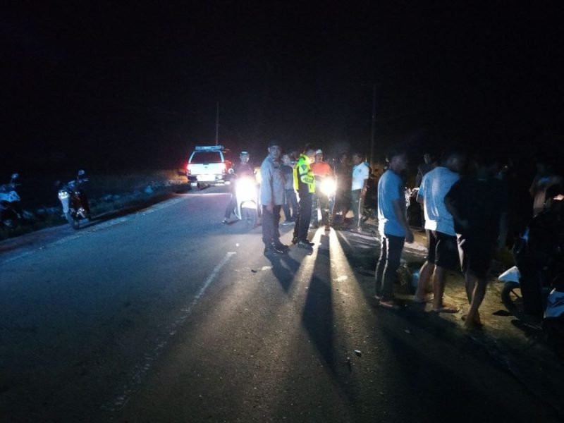Kecelakaan lalu lintas terjadi di Jalan Poros Masamba Malangke, Satlantas Polres Luwu Utara Turun Olah TKP, Ini Kesimpulan Sementara dan Penyebabnya