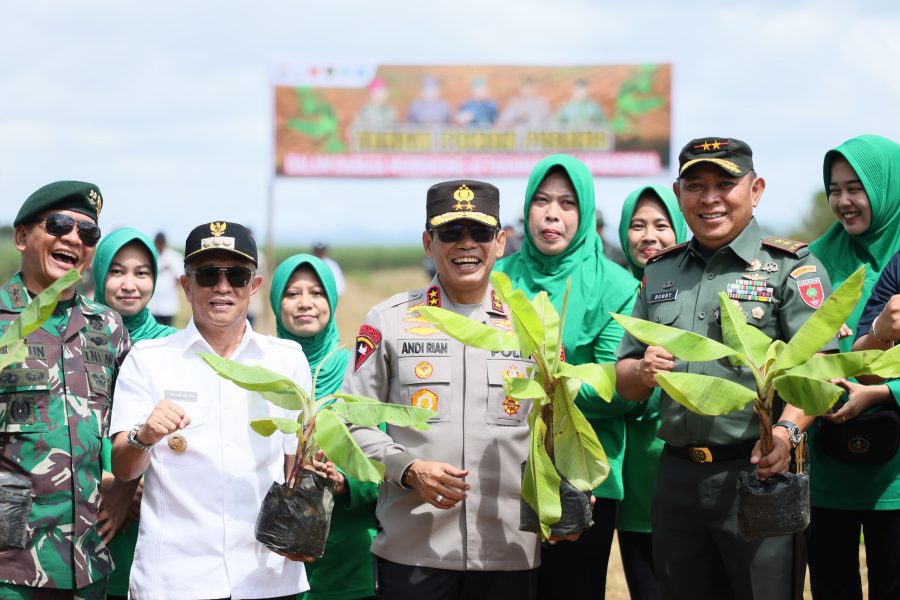 Kapolda Sulsel Tinjau Budidaya Pisang Cavendish di Kab. Bone