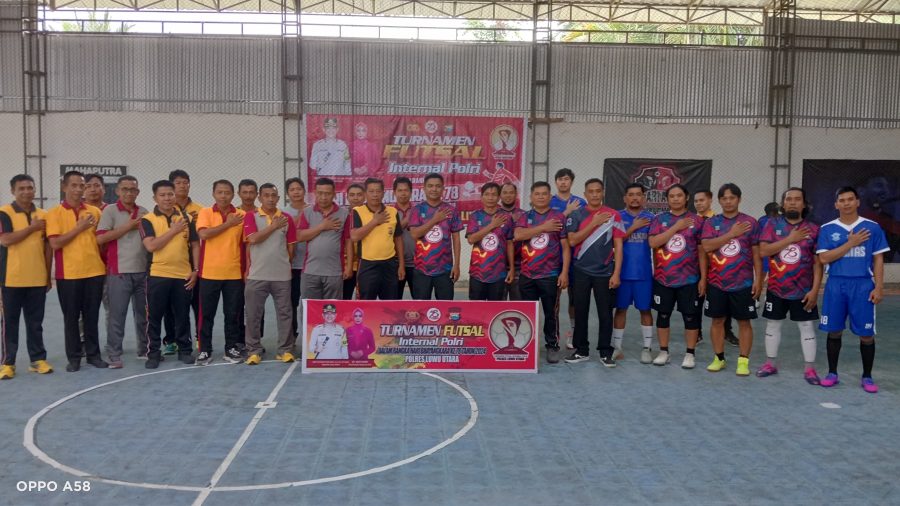 Semarak Hari Bhayangkara ke-78: Polres Luwu Utara Gelar Turnamen Futsal Internal Penuh Sportivitas