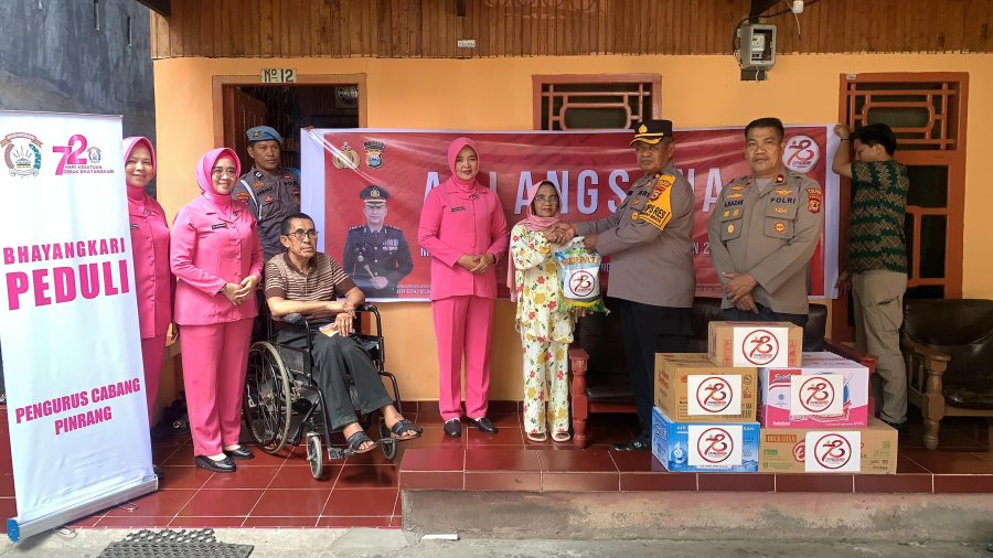 Sambut Hari Bhayangkara Ke 78, Polres Pinrang Gelar Anjangsana
