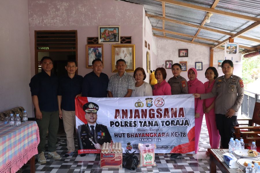 Sambut Hari Ulang Tahun Bhayangkara Ke 78, Polres Tana Toraja Gelar Anjangsana
