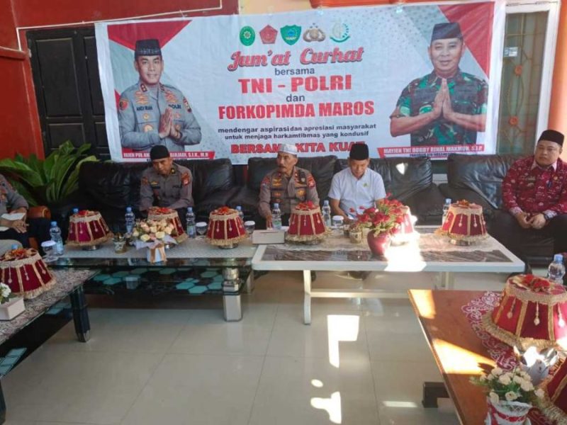 Jumat Curhat Polda Sulsel Sambangi Warga Moncongloe