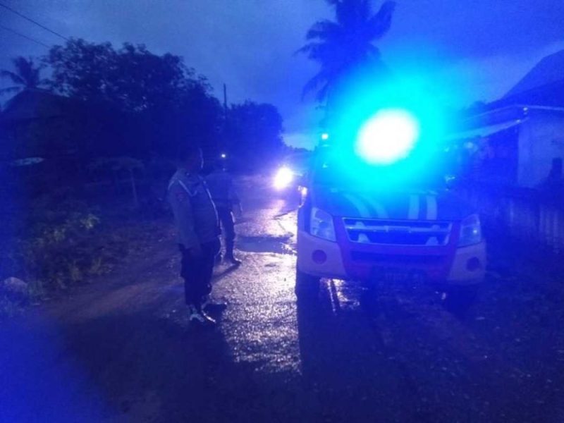 Rutinitas Patroli Malam Polsek Maiwa Guna Jaga Harkamtibmas