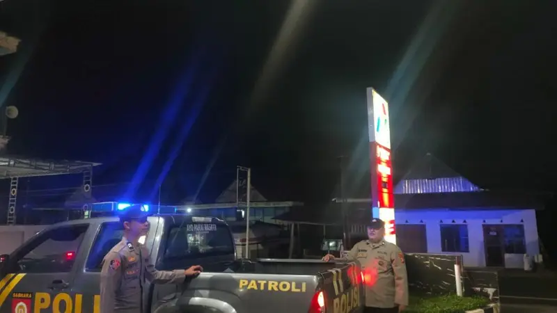Patroli “Blue Light”, Cegah Tindakan Kriminalitas Di Wilayah Hukum Polsek Maiwa