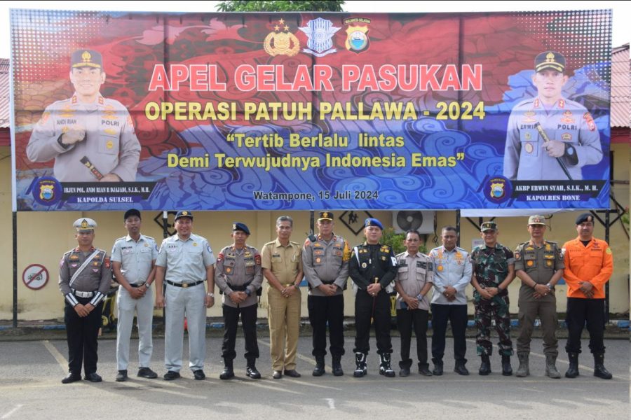 Polres Bone Gelar Pasukan dalam Rangka Operasi Patuh Pallawa 2024
