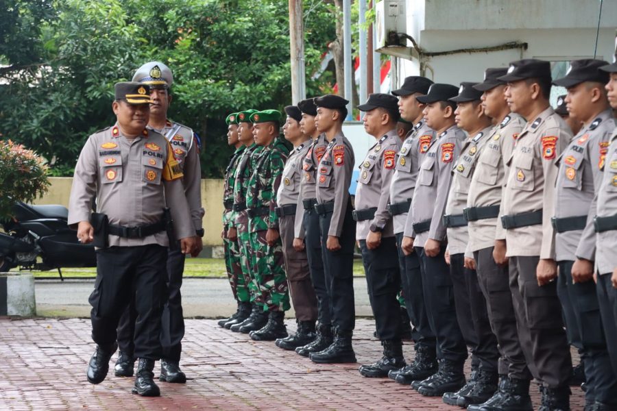 Polres Luwu Laksanakan Apel Gelar Pasukan Ops Patuh Pallawa – 2024, Polres Luwu : Ada 8 Jenis Pelanggaran Sasaran Prioritas Operasi