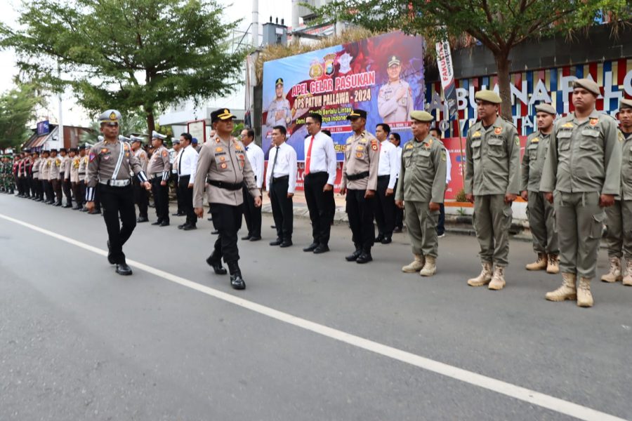 Polres Palopo Melaksanakan Apel Gelar Pasukan Ops Patuh Pallawa 2024