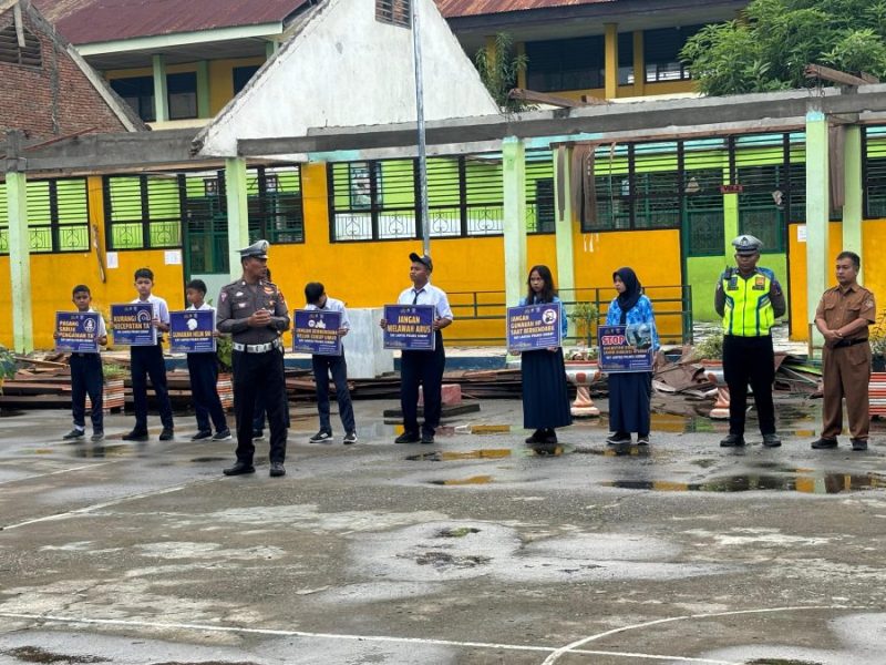 Hari Kedua Operasi Patuh Pallawa 2024: Satlantas Polres Sidrap Sosialisasi Keselamatan di Sekolah