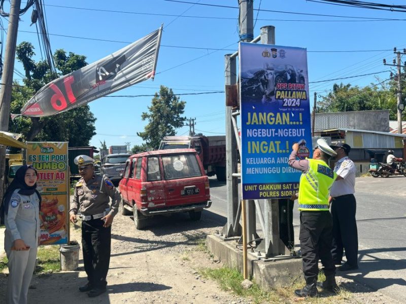 Ops Patuh Pallawa 2024: Sat Lantas Polres Sidrap dan Jasa Raharja Tingkatkan Kesadaran Berlalu Lintas