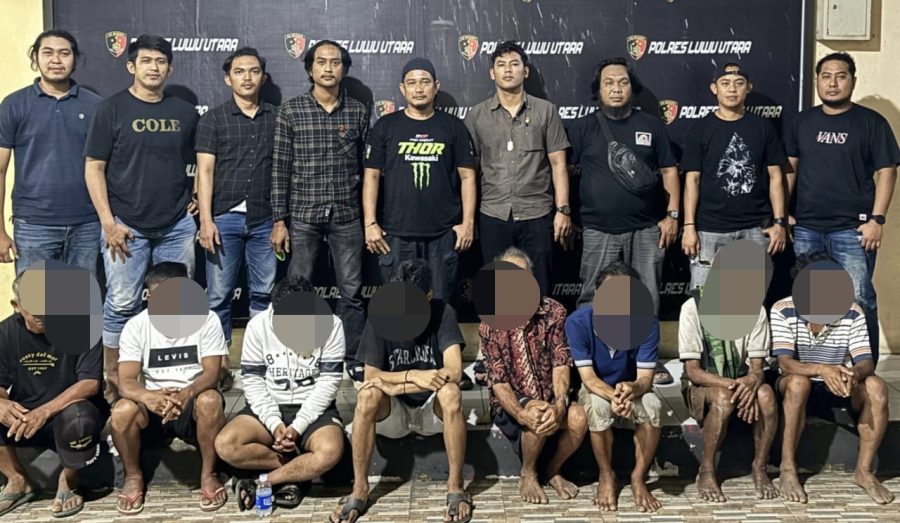 Polres Luwu Utara Berhasil Gulung 8 Pelaku Judi Sabung Ayam, Uang Tunai dan 3 ekor Ayam Diamankan”