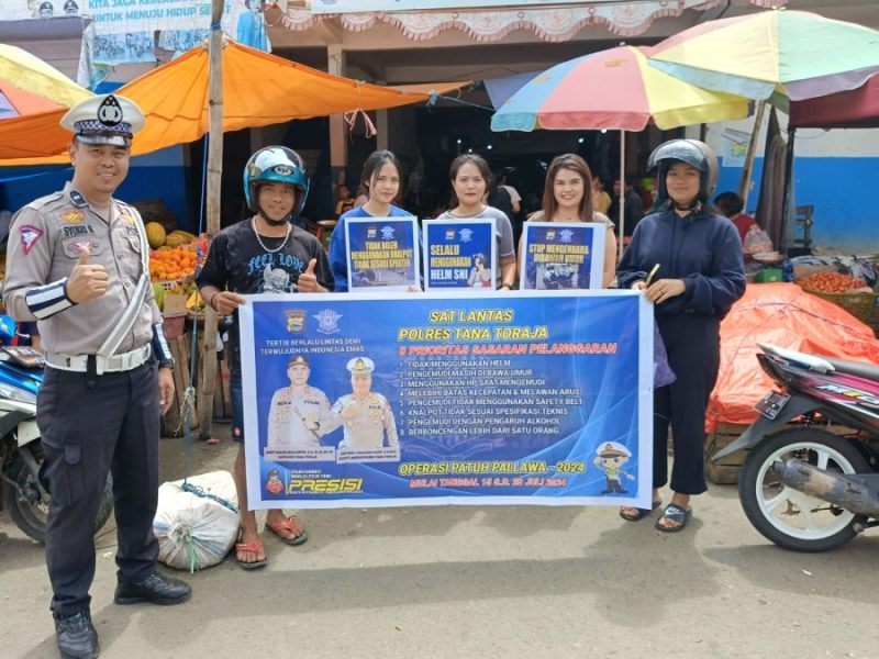 Tingkatkan Budaya Tertib Berlalulintas, Sat Lantas Polres Tator Laksanakan Giat Edukasi, Sosialisasi dan Himbauan.