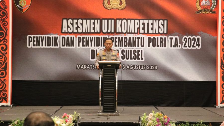 Wakapolda Sulsel Buka Asesmen Uji Kompetensi Penyidik dan Penyidik Pembantu Polri TA. 2024