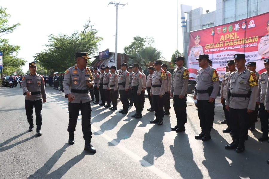 Polres Palopo gelar Apel Pasukan Mantap Praja dalam rangka pengamanan Pilkada 2024