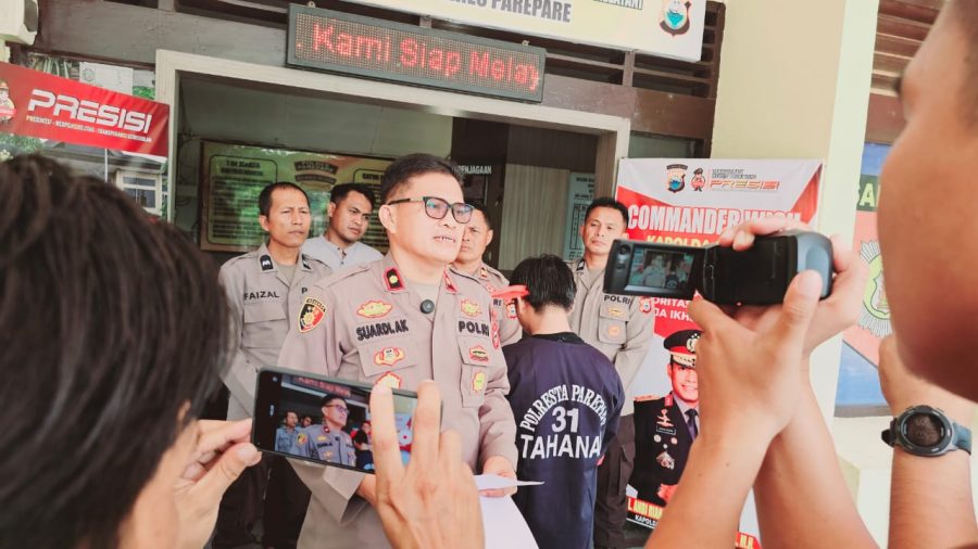 Polsek Ujung Amankan Pemuda Usia 21 Tahun, Diduga Telah Melakukan Penganiayaan Menggunakan Batu Bongkahan Cor