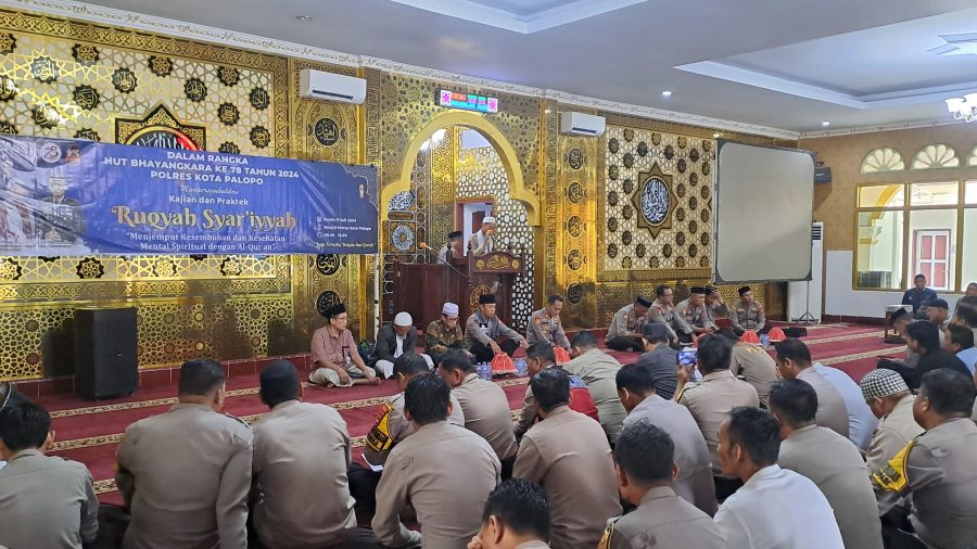 Masih dalam rangkaian HUT Bhayangkara ke-78, Polres Palopo gelar Ruqyah Syar’iyyah