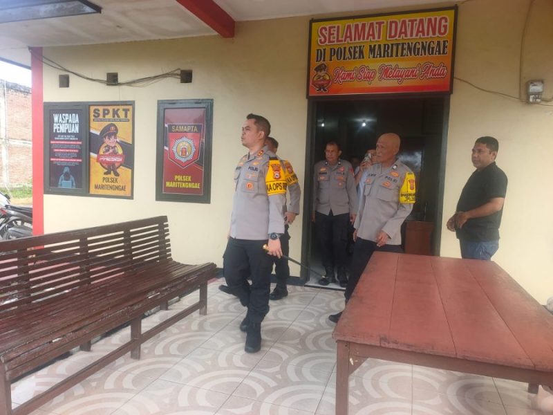 Kapolres Sidrap Tinjau Kesiapan Polsek Maritengngae dalam Sidak Mendadak