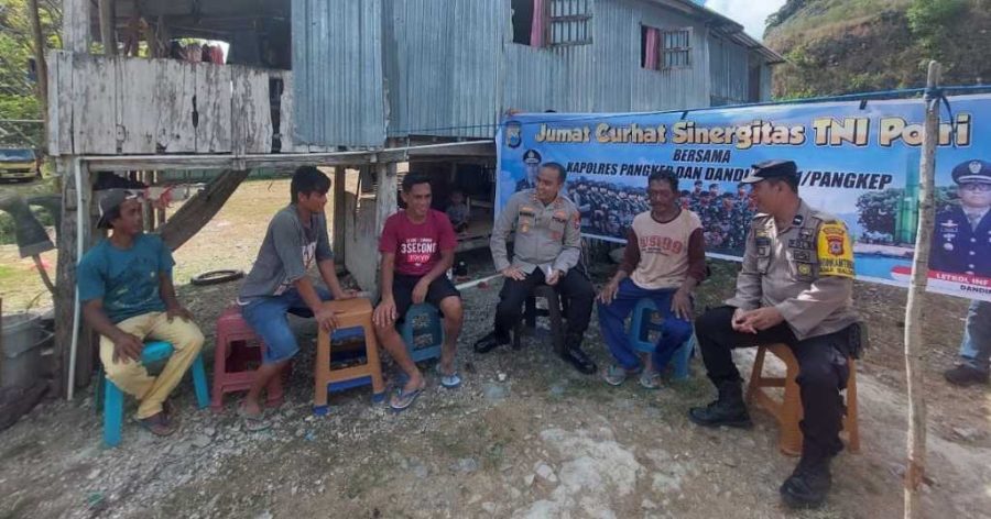 Jum’at Curhat, Kapolres Pangkep Ajak Masyarakat Sukseskan Pilkada 2024