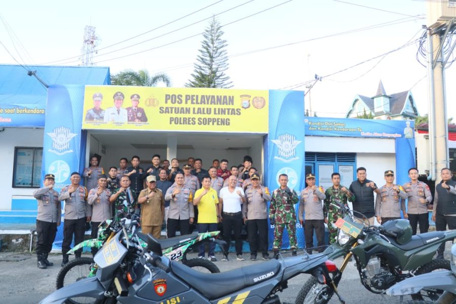 Patroli Kamtibmas Sinergitas TNI Polri dan Pemkab Soppeng di Desa Mattabulu