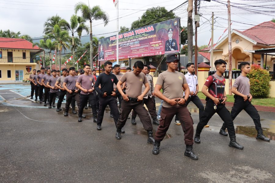 Kesiapan Jelang Pilkada 2024, Polres Tator Rutin Latihan Dalmas