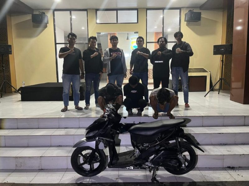 Nekat Curi Motor Di Alun-alun, Resmob Polres Toraja Utara Amankan 3 Remaja di Lokasi Yang Berbeda