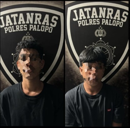 Resmob Polres Palopo dipimpin Aipda Ronald Effendy mengamankan dua pelaku pengancaman dengan senapan angin