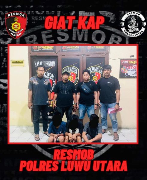 Satreskrim Polres Luwu Utara Tangkap 3 Terduga Pelaku Pengeroyokan Remaja di Karondang