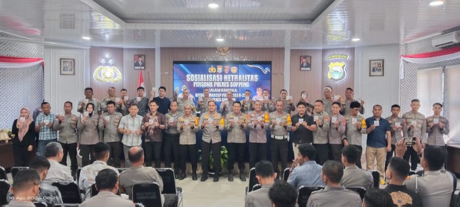 Kapolres Soppeng Memberi Peringatan, Netralitas adalah wajib bagi Anggota Polri