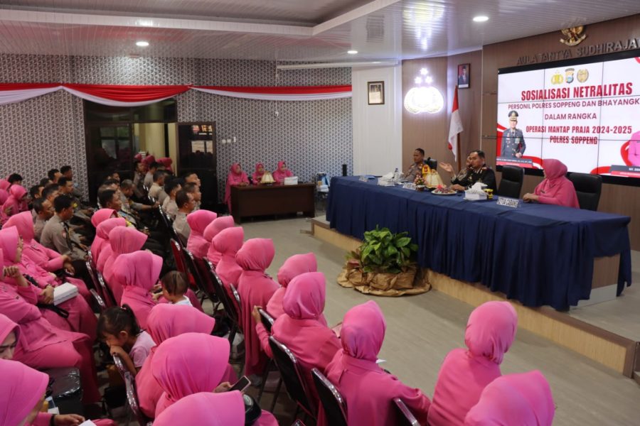 Ini tujuan Personil Polres Soppeng dan Bhayangkari Lakukan Sosialisasi
