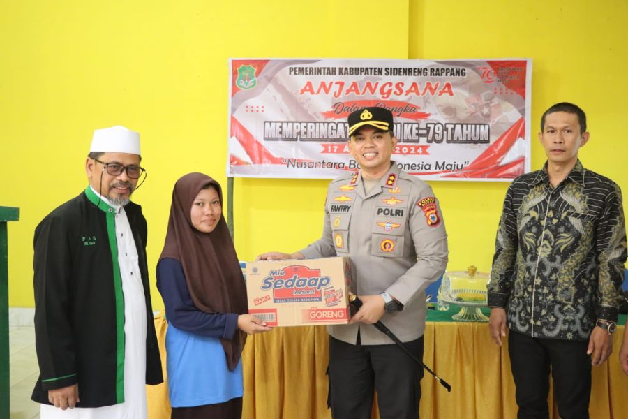 Kapolres Sidrap Pimpin anjangsana forkopimda ke panti asuhan sejati dalam rangka hut ke 79 RI