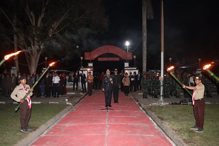 Kapolres Sidrap Pimpin Renungan Suci bersama Forkopimda Sambut HUT Ke 79 RI, Momen Haru mengenang Jasa Pahlawan