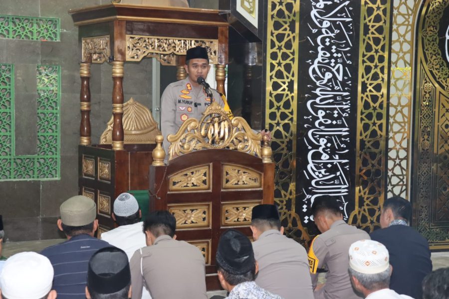Safari Jumat di Masjid Nurul Huda, Kapolres Soppeng Sampaikan ini !