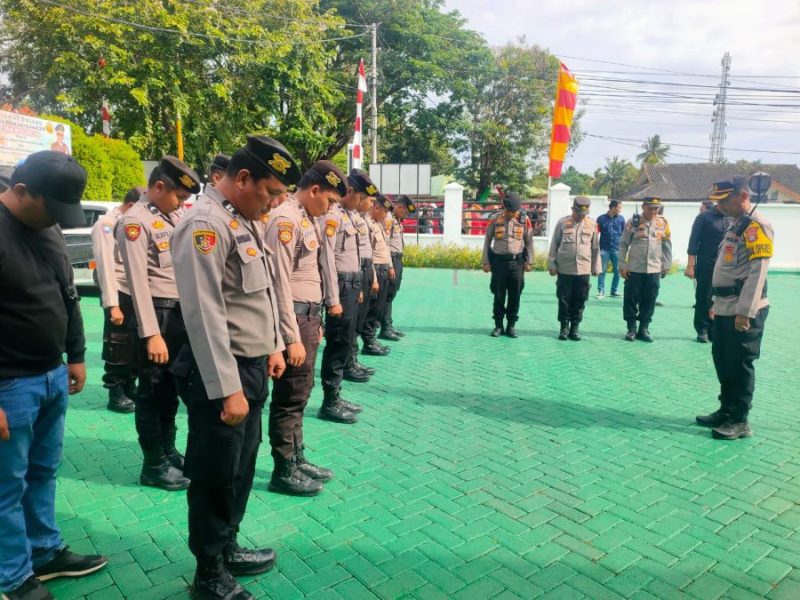 Kabag Ops Polres Sidrap Pimpin Pengamanan Unjuk Rasa di Kantor Kejaksaan dan Pengadilan Negeri