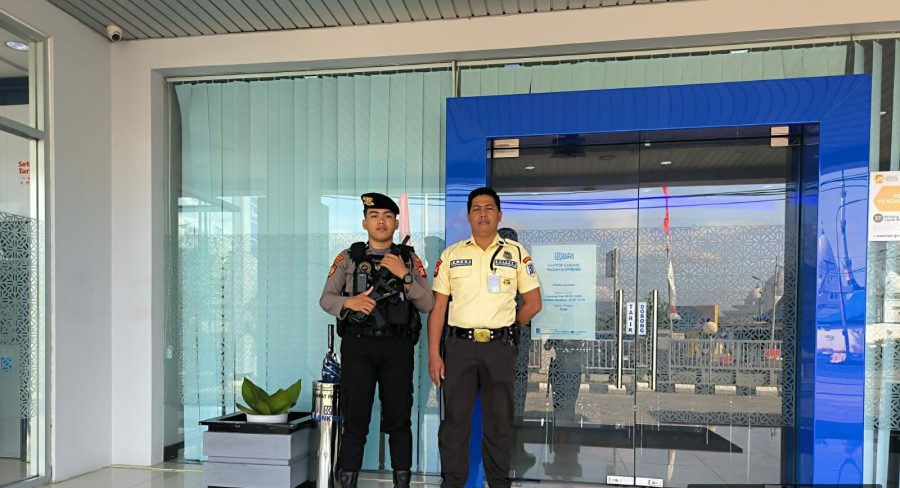 Menjaga Objek Vital Tetap Aman, Unit Pam Obvit Sat Samapta Polres Soppeng Melaksanakan Pengamanan
