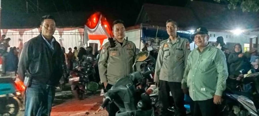 Jamin Keamanan, Jajaran Polres Sidrap Siaga di Rangkaian Malam Pentas Seni Sambut HUT Ke-79 RI