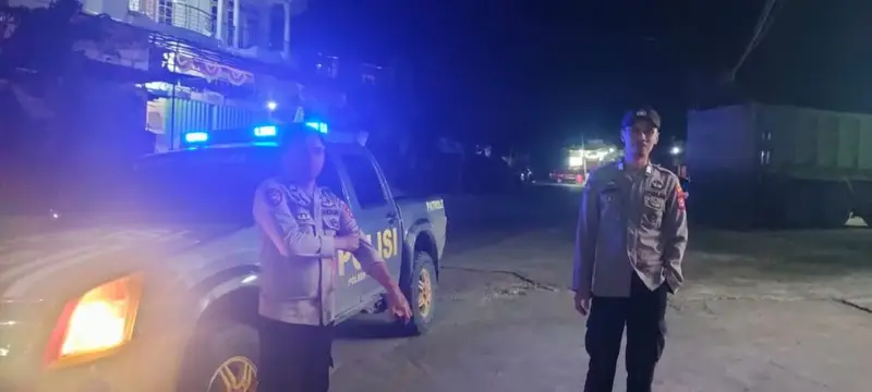 Polsek Alla Laksanakan Patroli Blue Light, Cegah Kerawanan Kamtibmas
