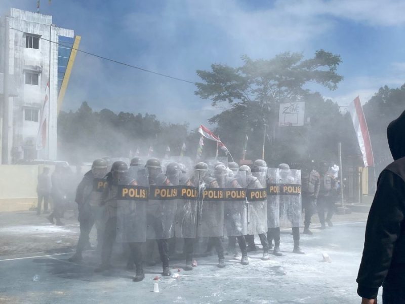 Antisipasi Konflik Dalam Pemilukada 2024, Polres Toraja Utara Gelar Simulasi Sispamkota