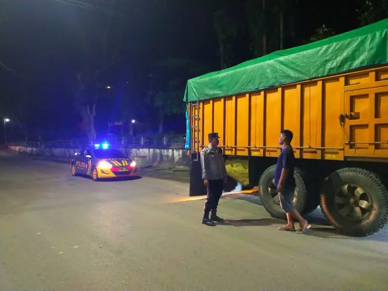 Cipta Kamtibmas Enrekang Kondusif, Polsek Enrekang rutin Lakukan Patroli Blue Light Malam hari